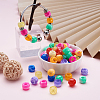 Cheriswelry 400Pcs 8 Colors Resin Large Hole Beads RESI-CW0001-12-6