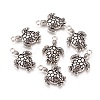 Tibetan Style Alloy Sea Turtle Pendants TIBEP-22101-AS-FF-2