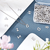 DICOSMETIC 288Pcs 36 Style 304 Stainless Steel Alphabet LetterA~Z Charms and Number 1~9 Charms STAS-DC0002-31-4