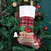 2Pcs 2 Style Christmas Socks Gift Bags HJEW-SZ0001-08-5