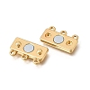 2-Strands Brass Magnetic Clasps KK-CBA9C94-01B-G-2