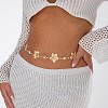 Alloy Flower Link Chain Waist Belly Chains for Women FS-WG73841-01-3