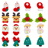 CHGCRAFT 48Pcs 8 Styles Christmas Theme Opaque Resin Cabochons CRES-CA0001-23-1