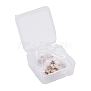 40Pcs 4 Size Ion Plating(IP) 304 Stainless Steel Ear Nuts STAS-LS0001-15RG-5