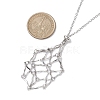 Non-Tarnish Stainless Steel Macrame Pouch Empty Stone Holder for Necklace Makings NJEW-JN04825-02-3