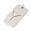 304 Stainless Steel Pendants STAS-M115-01P-Y-2