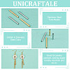 Unicraftale 30Pcs 2 Colors Ion Plating(IP) 304 Stainless Steel Tube Beads STAS-UN0049-72-5