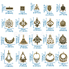 Tibetan Style Alloy Chandelier Components Links and Iron Chandelier Component Links PALLOY-TA0001-56AB-9