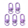 Spray Painted Eco-Friendly Alloy Swivel Snap Hooks Clasps PALLOY-T080-02F-NR-1