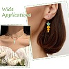 30Pcs 3 Styles Glass Pendants PALLOY-CJ00094-7