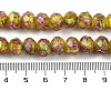 Handmade Gold Sand Lampwork Beads Strands LAMP-R141-10mm-23-4