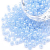 6/0 Imitation Jade Glass Seed Beads SEED-N004-006-13-1