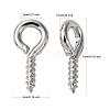Iron Screw Eye Pin Peg Bails IFIN-S699-01A-P-NF-2