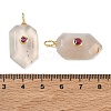 Natural White Agate Pendants KK-CBAF9BC-20G-08-3