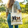 Canvas Women's Tote Bags ABAG-WH0057-007-3