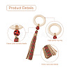 8Pcs 2 Color Wooden Napkin Rings AJEW-CF0001-08-4