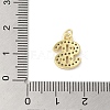 Rack Plating Brass Micro Pave Cubic Zirconia Charms KK-C052-32G-3