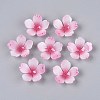 Flower Acrylic Bead Caps X-SACR-T017-51C-1