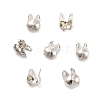 Rack Plating Brass Bead Tips KK-P274-02A-P-1