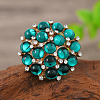 Transparent Resin with Alloy Finger Rings CX4663-2-2