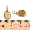 304 Stainless Steel Pendant Cabochon Settings X-STAS-Q308-01G-3