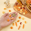70Pcs 7 Styles Opaque Resin Cabochons RESI-MA0001-01-3