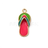 304 Stainless Steel Enamel Pendants STAS-D362-02G-1