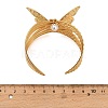 304 Stainless Steel Cuff Bangles BJEW-C158-01A-G-3