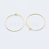 Long-Lasting Plated Brass Hoop Earrings Findings LS-KK-K204-179G-NF-2