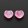 Two Tone Transparent Spray Painted Glass Beads GLAA-T022-24-C06-3