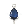 Brass Pave Cubic Zirconia Connector Charms KK-Z120-31P-04-1