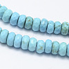 Natural Howlite Beads Strands TURQ-P027-07-1
