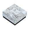 Flower Print Cardboard Paper Jewelry Storage Boxes LS-CON-P022-01A-1