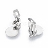 Non-Tarnish 304 Stainless Steel Clip-on Earring Findings STAS-N092-168P-1