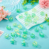 50Pcs 5 Styles UV Plating Rainbow Iridescent Acrylic Beads OACR-TA0004-67D-5