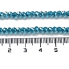 Electroplate Glass Beads Strands X-EGLA-R048-3mm-17-3
