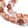 Natural Red Hematoid Quartz/Ferruginous Quartz Beads Strands G-P497-01E-54-4
