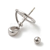Anti-Tarnish Rhodium Plated 925 Sterling Silver Locket Style Planet Pinch Bails LS-STER-NH0001-55B-P-4