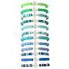 12Pcs 12 Colors Polymer Clay Disc Beaded Stretch Bracelet Sets BJEW-JB10736-1