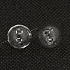 Handmade Two Holes Blown Glass Globe Beads BLOW-TA0001-01B-7