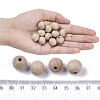 Undyed Natural Beech Wood Beads X-WOOD-T020-01B-4