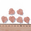 Transparent Frosted Acrylic Leaf Pendants X-PAF002Y-6-5