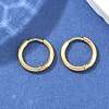 Ion Plating(IP) 304 Stainless Steel Huggie Hoop Earrings X-EJEW-F111A-14mm-G-4