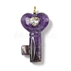 Natural Amethyst Pendants G-C274-05G-1