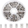 Unicraftale 240Pcs 6 Style Stainless Steel Cord Ends STAS-UN0025-46-1