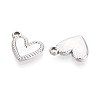 304 Stainless Steel Pendant Cabochon Settings STAS-T067-01P-2