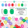  360Pcs 12 Colors Plastic European Beads KY-NB0001-66-2