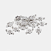 Tibetan Style Alloy Flower Links Connectors LF5093Y-1
