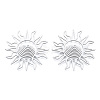 Non-Tarnish 201 Stainless Steel Filigree Joiners STAS-N090-LA950-1-2