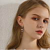 HOBBIESAY 20Pcs 2 Colors Brass Micro Pave Clear Cubic Zirconia Earring Hooks KK-HY0002-81-5